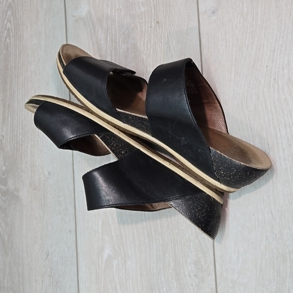 Dansko Women Vienna Leather Hook&loop Wedge Sandals shoes sz 39/8.5-9 - Picture 8 of 13